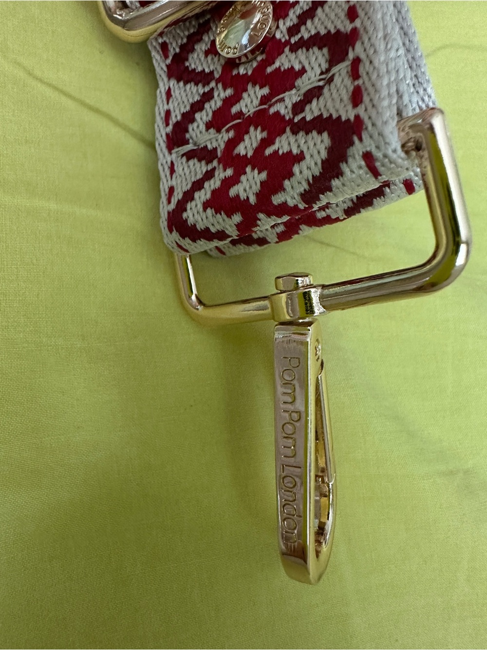 Pom Pom London Red Kaleidoscope Adjustable Strap - Picture 3 of 3